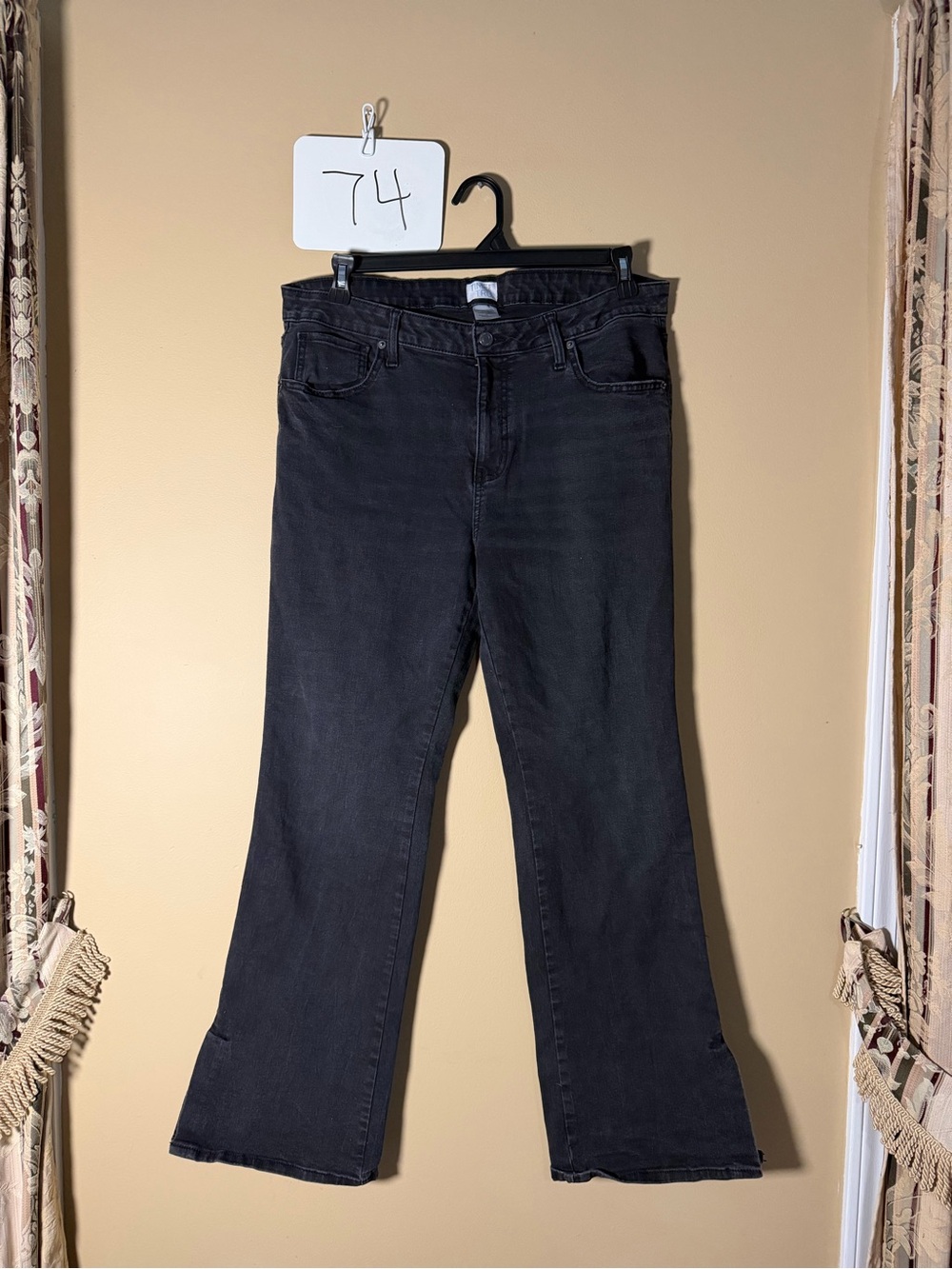 Time and Tru Black Wide Leg Jeans